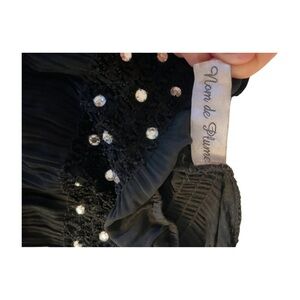 Black Dress with Rhinestone Accents, club wear. Dance wear. Adult